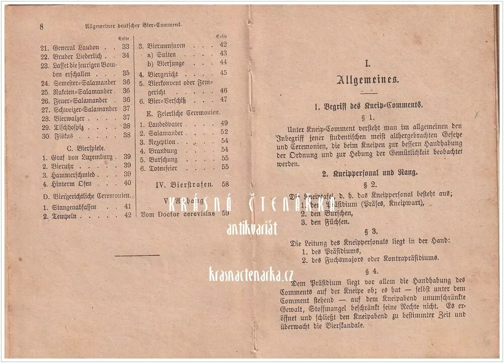 ALLGEMEINER DEUTSCHER BIER-KOMMENT (Pivovarství)