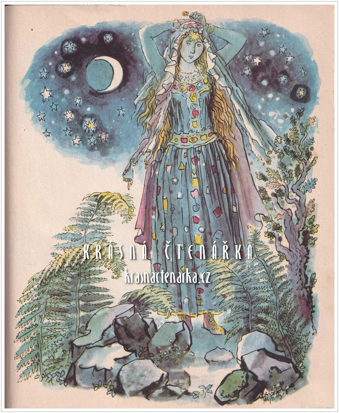 PRINCEZNA SE ZLATOU HVĚZDOU NA ČELE (Němcová Božena, il. Karel Václav)