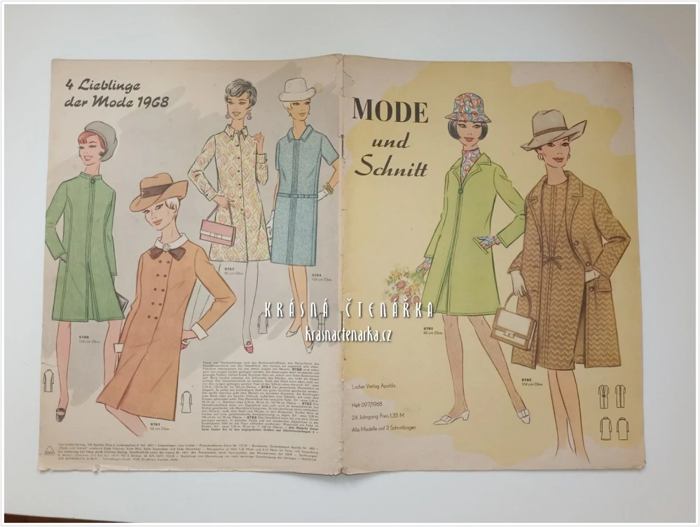 MODE UND SCHNITT Heft 097 / 1968 | Módní časopis s krejčovskými střihy z NDR