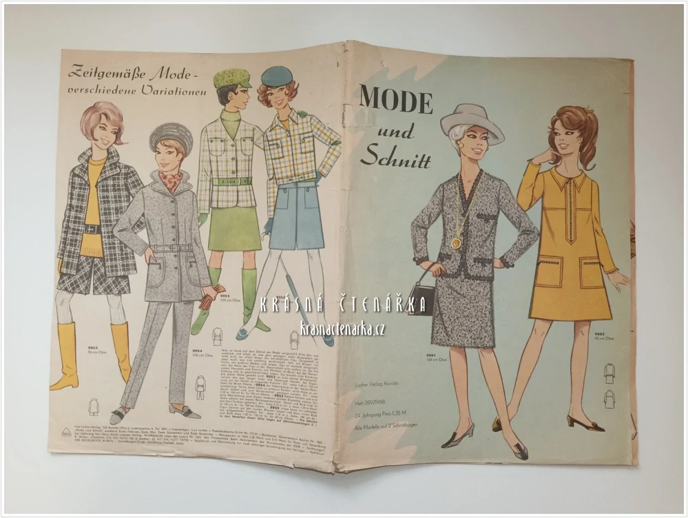 MODE UND SCHNITT Heft 099/1968 | Módní časopis s krejčovskými střihy z NDR