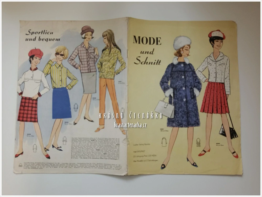 MODE UND SCHNITT Heft 095/1967 | Módní časopis s krejčovskými střihy z NDR