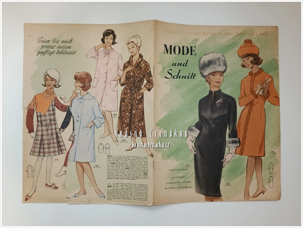 MODE UND SCHNITT Heft 086/1965 | Módní časopis s krejčovskými střihy z NDR