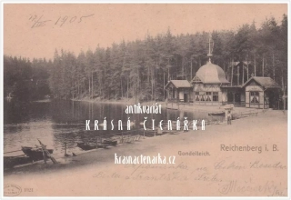 LIBEREC, Labutí jezírko a restaurace Rybářská bašta