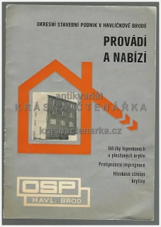 Katalog: OKRESNÍ STAVEBNÍ podnik V HAVLÍČKOVĚ BRODĚ (Údržby lepenkových a plechových krytin, Protipožární impregnace, Hliníkové střešní krytiny)