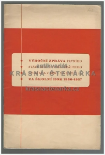 VÝROČNÍ ZPRÁVA 1936-1937 (Reálné gymnasium v Brně)