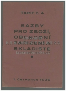 SAZBY PRO ZBOŽÍ, OBCHODNÍ ZAŘÍZENÍ A SKLADIŠTĚ