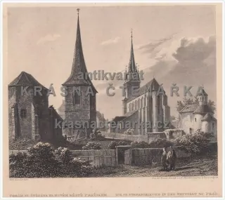 CHRÁM SV. ŠTĚPÁNA NA NOVÉM MĚSTĚ PRAŽSKÉM (Kandler / Merckel  ocelorytina)