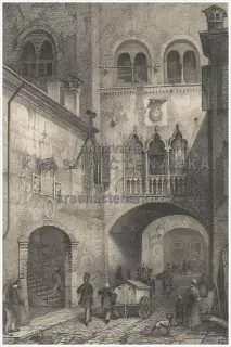 PADOVA / CASA DEL TIRANNA ECCELLINO / ITÁLIE(Chevalier / Zahn, ocelorytina)