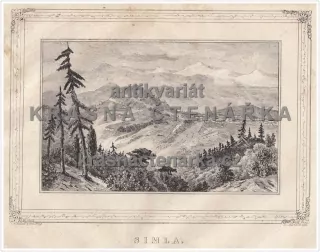 SIMLA / ŠIMLA / INDIE / HIMALÁJE(litografie)