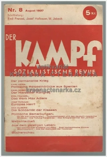 DER KAMPF, sozialistische Revue, Nr. 8, August 1937 