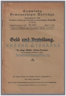 GELD UND VERTEILUNG (Müller Hugo) (vydáno v Praze)