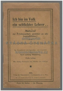 ICH BIN IM VOLK EIN SCHLICHTER LEHRER …  (Siemering Karl Ludwig)