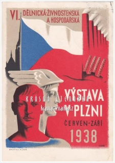 PLZEŇ, VI. jubilejní dělnická, živnostenská a hospodářská výstava 1938