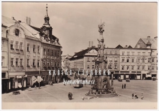 JINDŘICHŮV HRADEC, Náměstí Míru i s autobusem