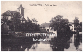 ČELÁKOVICE, Pohled na kostel Nanebevzetí Panny Marie