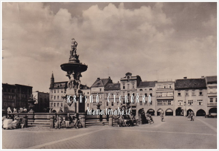 ČESKÉ BUDĚJOVICE, Samsonova kašna na náměstí