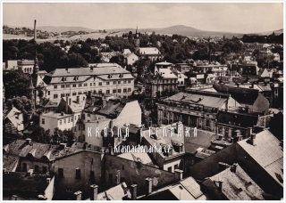 LIBEREC, Pohled z radnice směrem k zámku