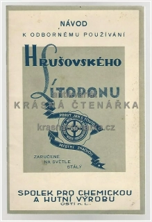 NÁVOD K ODBORNÉMU POUŽÍVÁNÍ HRUŠKOVSKÉHO LITOPONU