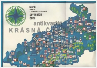MAPA PAMÁTEK A PŘÍRODNÍCH ZAJÍMAVOSTÍ SEVERNÍCH ČECH