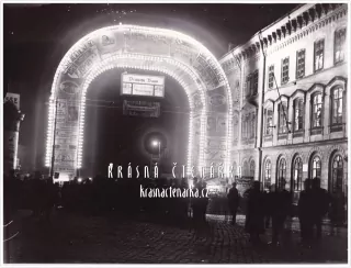 LIBEREC  (Reprodukce fotografie pořízené v době konání Reichenberg Messe 1921)