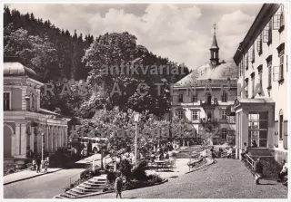 JANSKÉ LÁZNĚ (Náměstí i s původní lázeňskou restaurací)