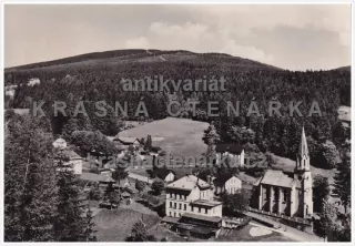 JANSKÉ LÁZNĚ (Pohled na kostel a knihovnu)