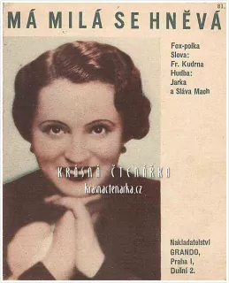 Píseň MÁ MILÁ SE HNĚVÁ