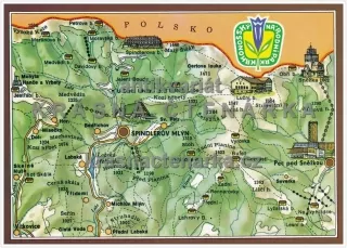 KRKONOŠE s mapkou