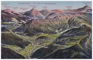 KRKONOŠE s panoramatickou mapkou