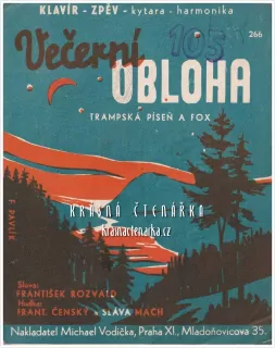 Píseň VEČERNÍ OBLOHA