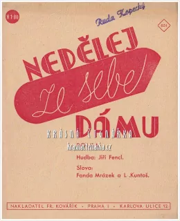 Píseň NEDĚLEJ ZE SEBE DÁMU
