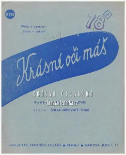 Píseň KRÁSNÉ OČI MÁŠ