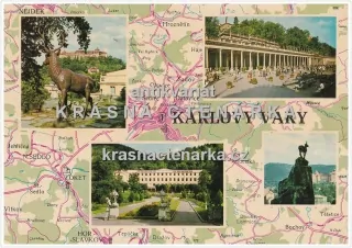 KARLOVY VARY s mapkou