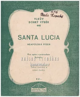 Píseň SANTA LUCIA