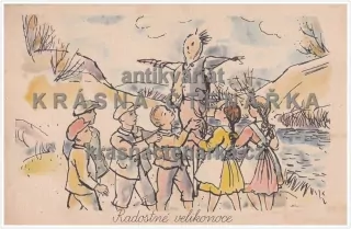 Přání VELIKONOČNÍ a DĚTI (Alois Moravec)