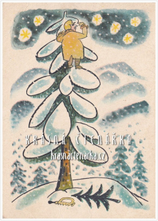 Přání VÁNOČNÍ či NOVOROČNÍ (il. Žemlička Josef)