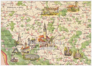 DOMAŽLICE a okolí (mapa)