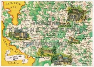 ZÁPADOČESKÉ LÁZNĚ (mapa)