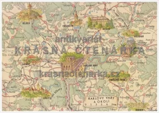 KARLOVY VARY a okolí (mapa)