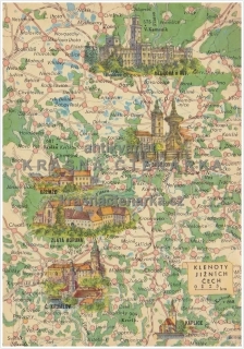 KLENOTY JIŽNÍCH ČECH (mapa)