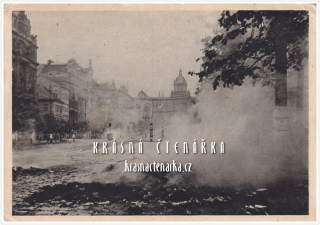 OSVOBOZENÍ PRAHY 1945, Pálení "Hitlerů" na Václavském náměstí