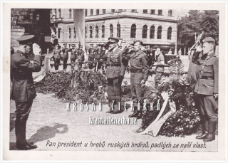 OSVOBOZENÍ PRAHY 1945, Pan prezident u hrobů ruských hrdinů