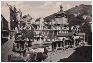 KARLOVY VARY (Tržní kolonáda se Zámeckou věží)