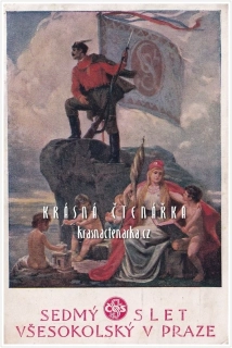 VII. SLET VŠESOKOLSKÝ V PRAZE 1920 (il. Ženíšek František)