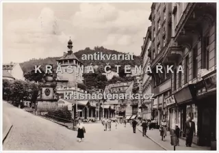 KARLOVY VARY (Tržní kolonáda se Zámeckou věží)