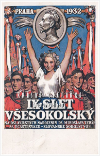 IX. SLET VŠESOKOLSKÝ V PRAZE 1932 (il. Vacátko Ludvík)