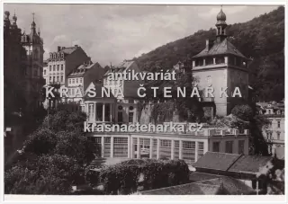 KARLOVY VARY (Tržní kolonáda se Zámeckou věží)