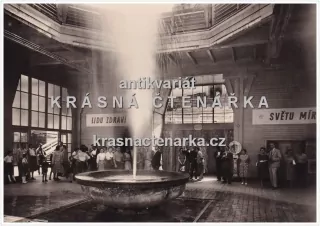 KARLOVY VARY (Vřídlo, "Lidu zdraví, světu mír")