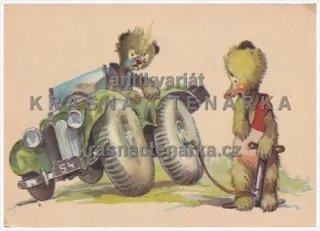 MEDVĚDI nafukují pneumatiku(il. Salač Ludvík Alois)