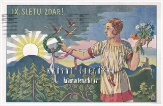 IX. SLET VŠESOKOLSKÝ V PRAZE 1932 (il. Baruch Josef)